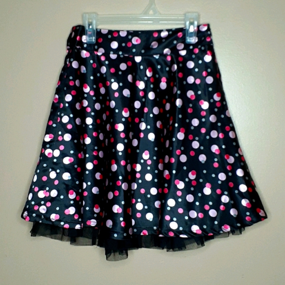 Size 10 Polka Dot Skirt with Tulle Trim